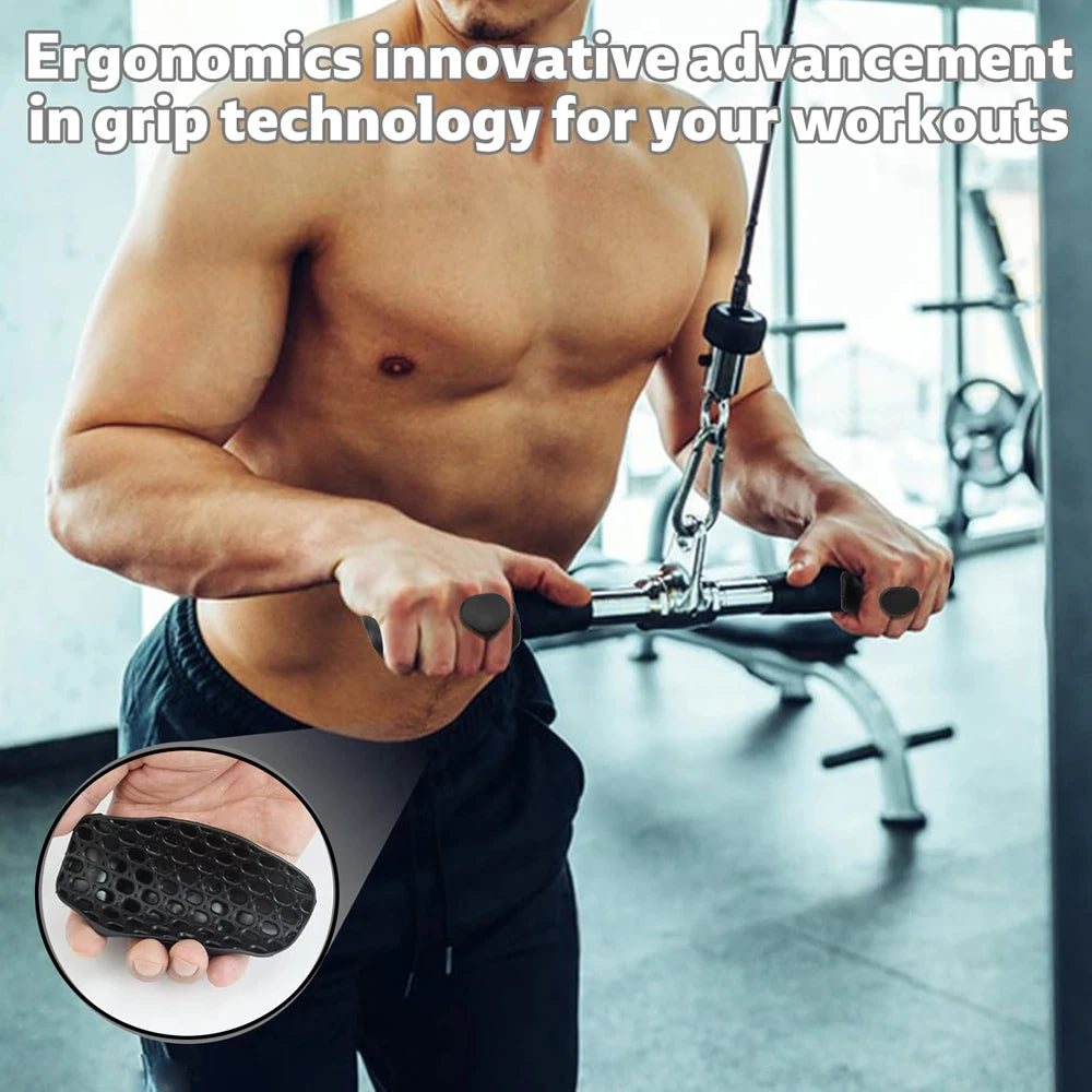 Anti-Slip Weight Lifting Grips & Pull-Up Hand Protector Gloves