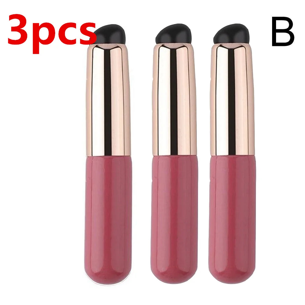 Silicone Lip Brush – Soft Round Head, Fingertip Design, With Cover, Durable