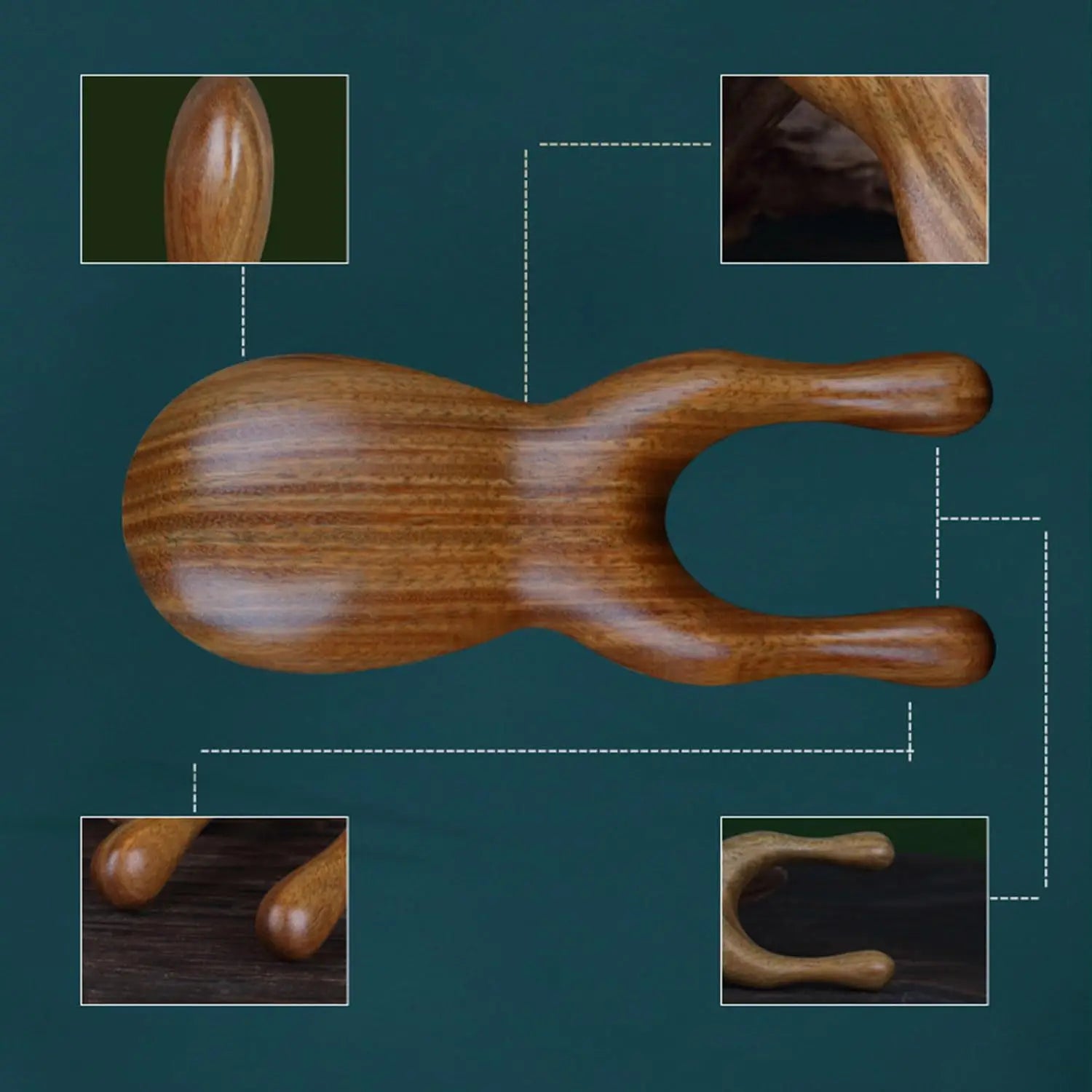 Sandalwood Frog Massage Tool – Face, Eyes, Ears & Nose, Relaxing Gift