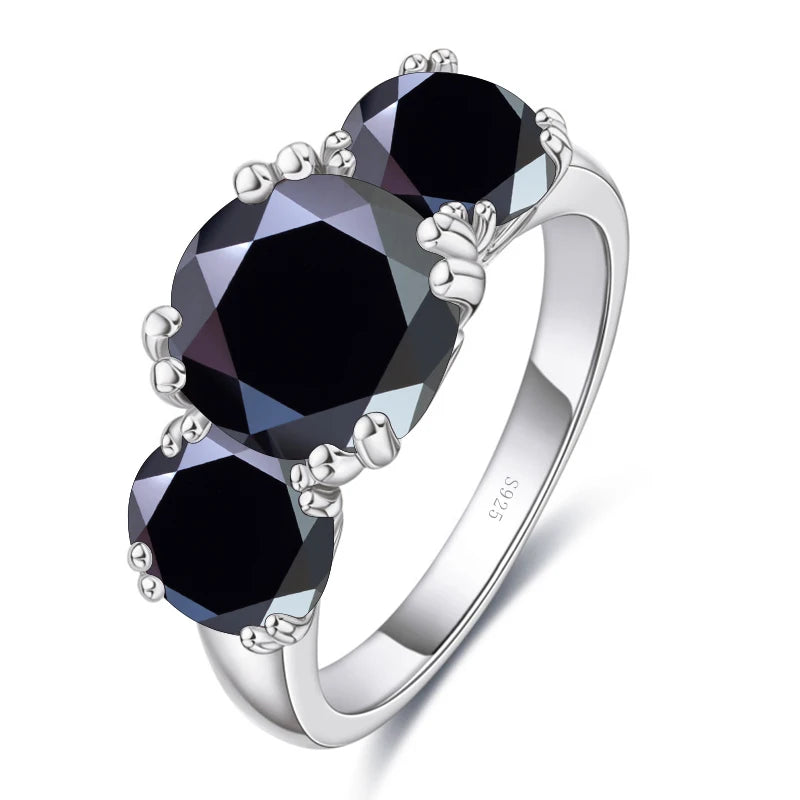 JoyceJelly 5Carat Total VVS 3EX Cut Moissanite Diamond Ring For Women Timeless Trends Sterling S925 Silver Jewelry Wedding Bands