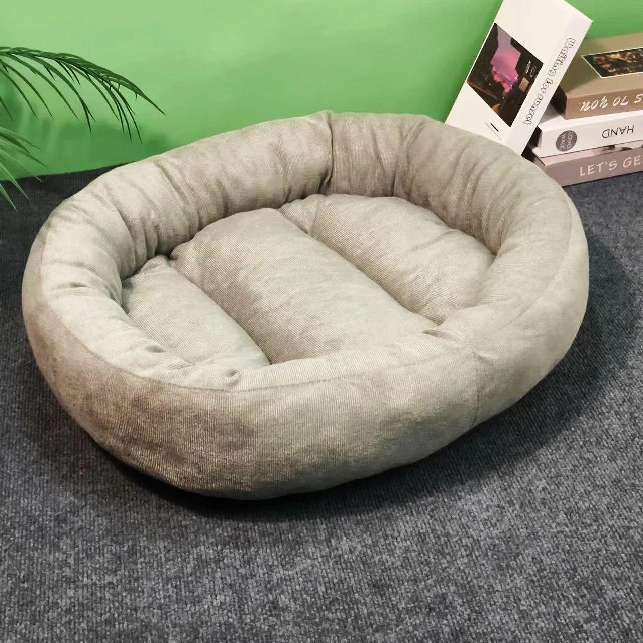 Oval Pet Nest – Summer Cool & Winter Warm, for Medium & Large Dogs and Cats