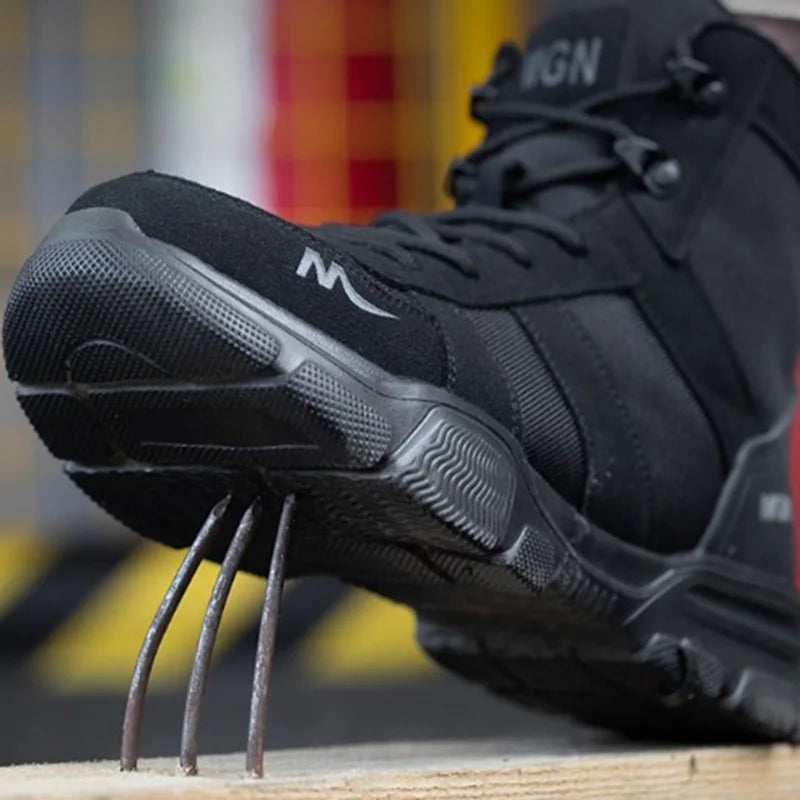 Work Boots – Steel Toe, Puncture-Proof, Non-Slip, Tactical Safety Shoes for Men & Women