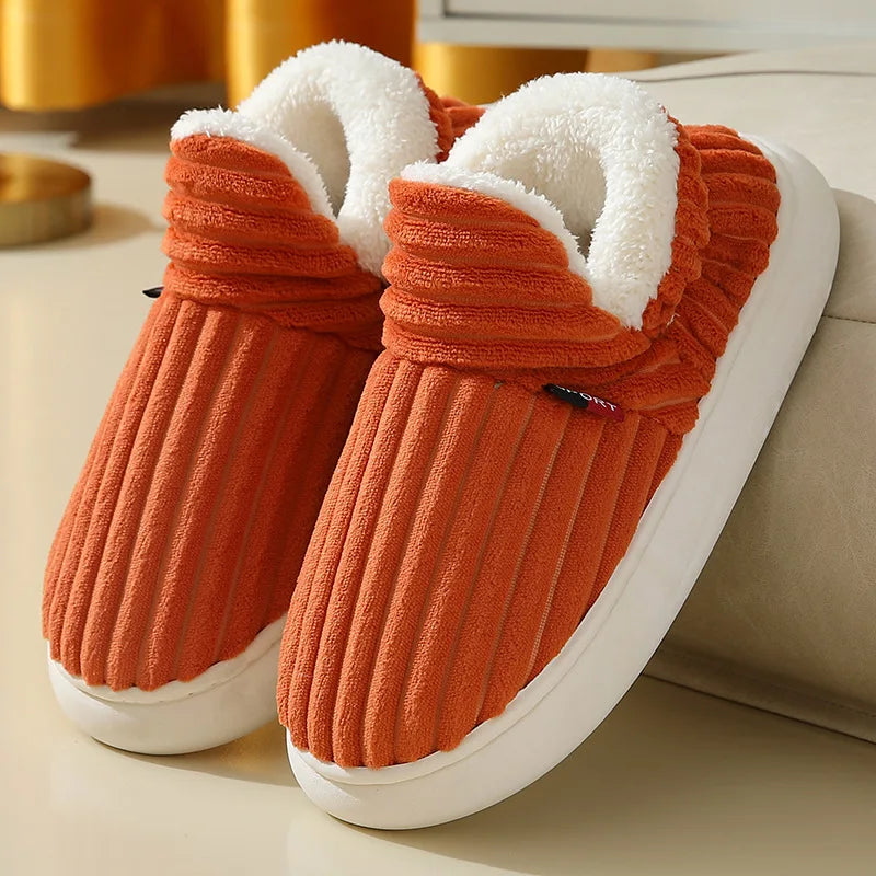 Pallene Furry Winter Slippers – Cozy Indoor Plush Shoes for Women & Men