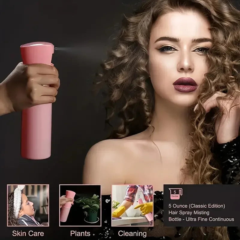 6PCS Hair Brush Set – Spray Bottle, Braiding Loop, Rat Tail Comb, Teasing & Edge Control Brushes