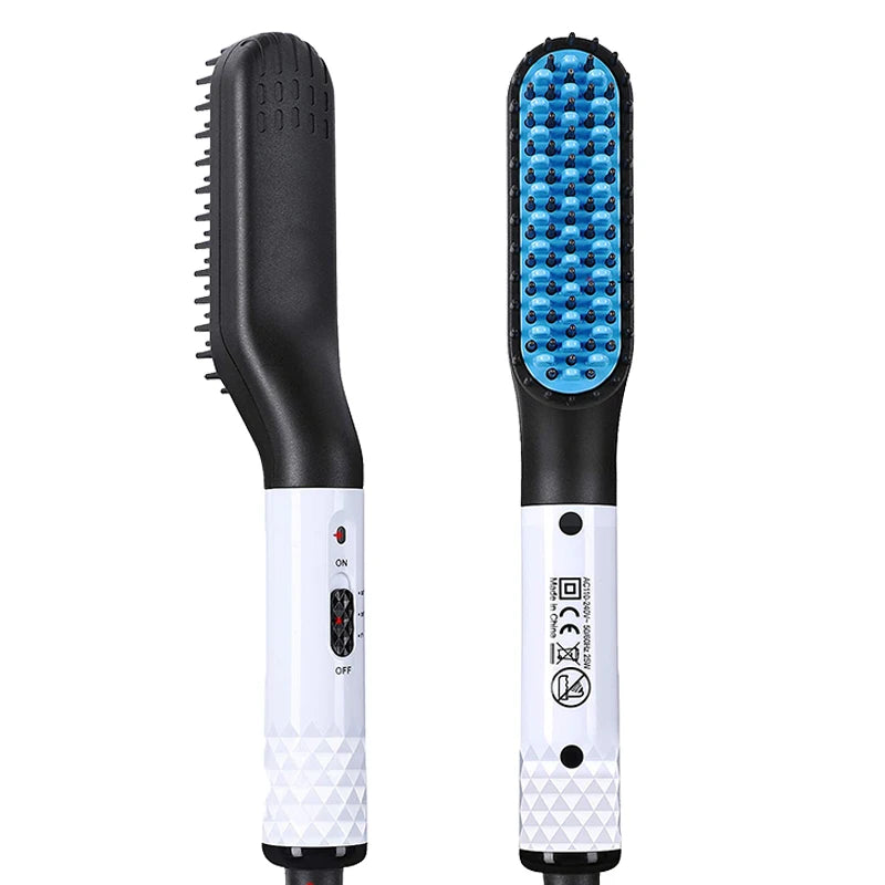 Electric Hot Comb Straightener – Quick Heat, Multifunctional, Men’s Beard Care, Anti-Scald