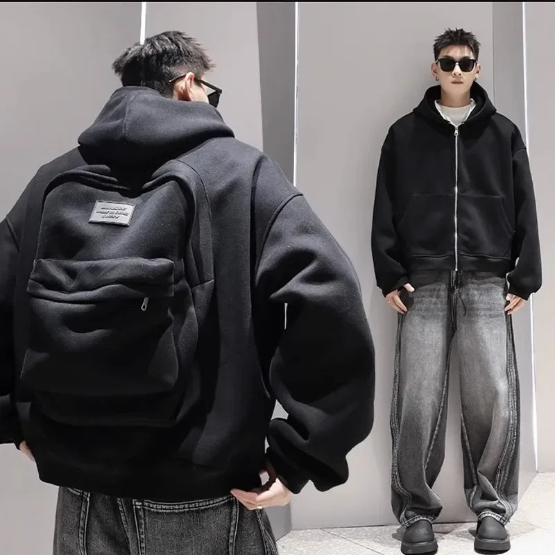 American Style Casual Loose Men’s Hoodie – Spring/Autumn