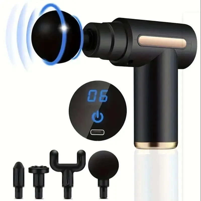 Portable Fascia Gun – Vibration Massage, Body/Neck/Back, Deep Muscle Relaxation, Single Head