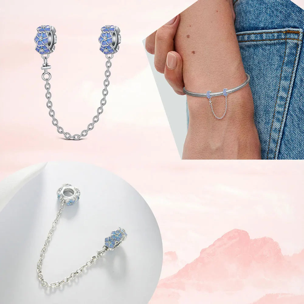 925 Sterling Silver Lotus Charm Pendant – Women’s DIY Bracelet