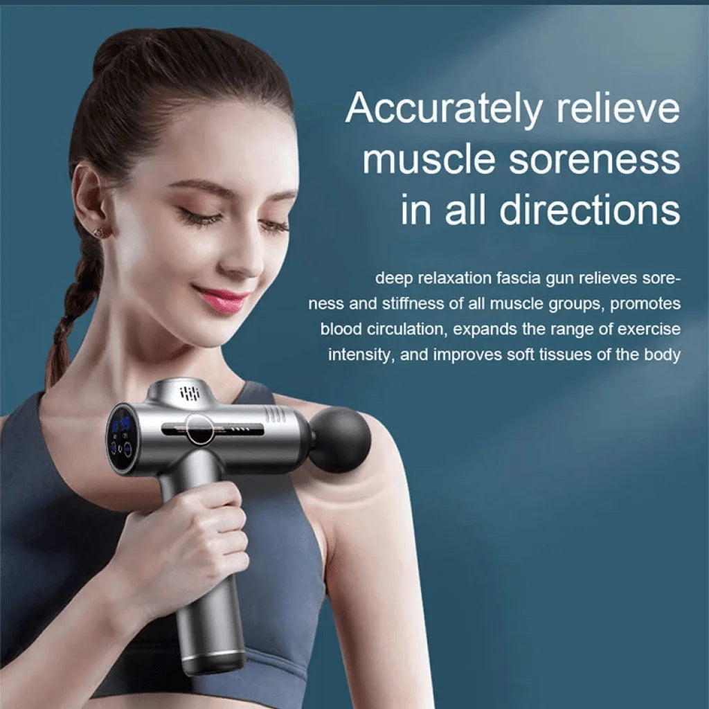 Portable Fascia Gun – Vibration Massage, Body/Neck/Back, Deep Muscle Relaxation, Single Head