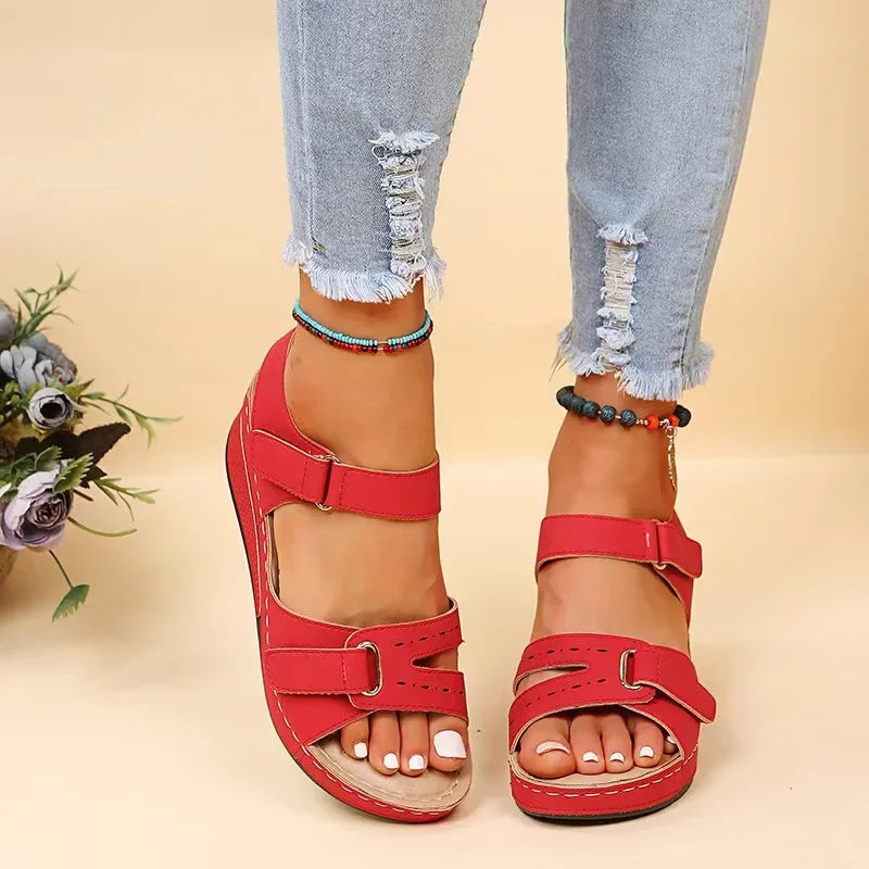 Women's Soft Slip-On Sandals – Open Toe Walking & Party Footwear