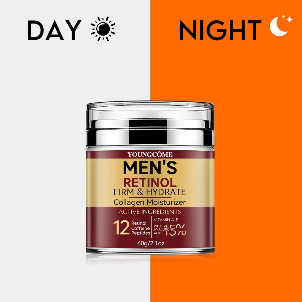 Men's Retinol Face Cream – Firming, Moisturizing, Collagen, Brightening, Wrinkle Smooth