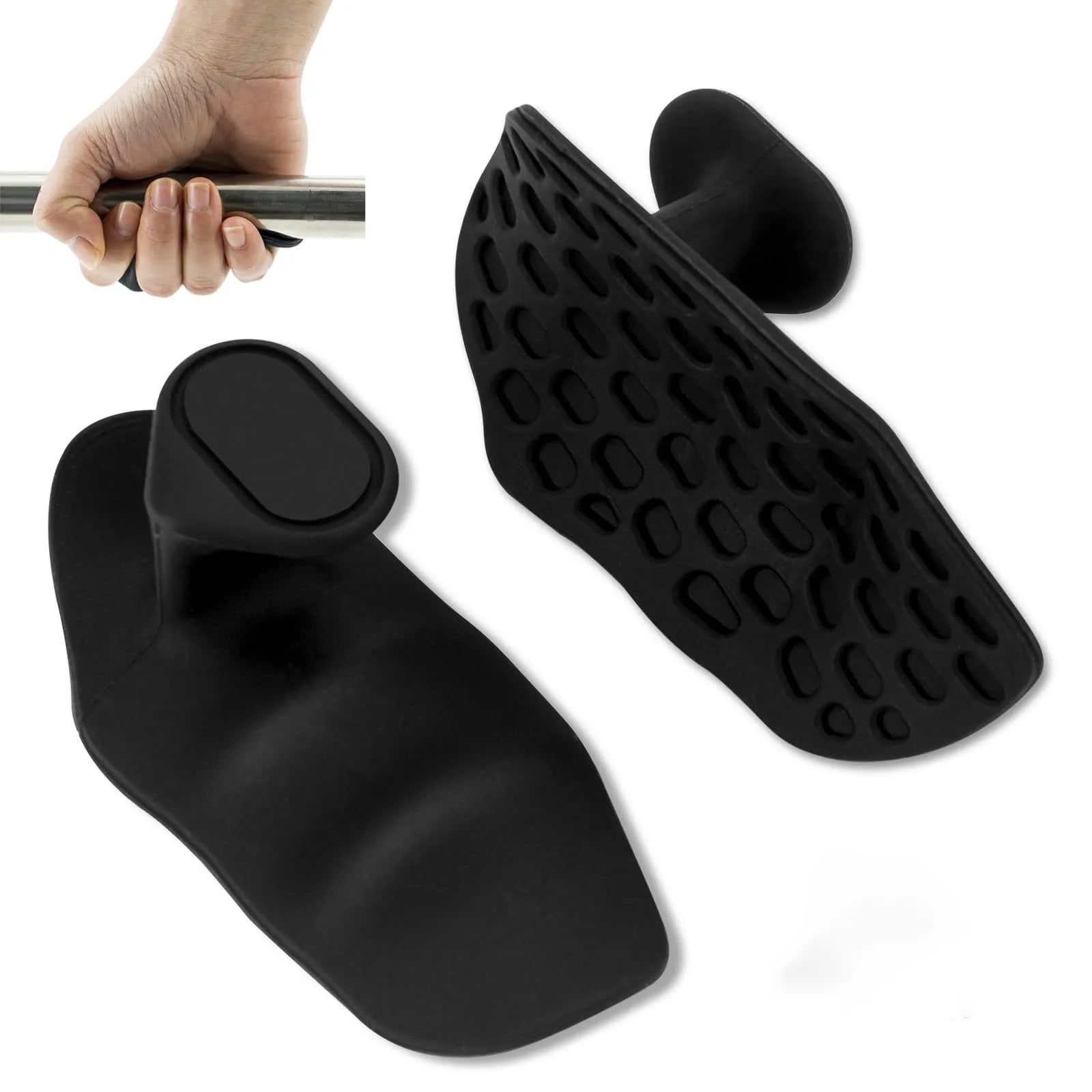 Anti-Slip Weight Lifting Grips & Pull-Up Hand Protector Gloves