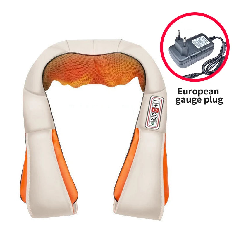 Kneading Massage Shawl – Neck, Shoulder, Waist, Full Body, Home & Vehicle Use