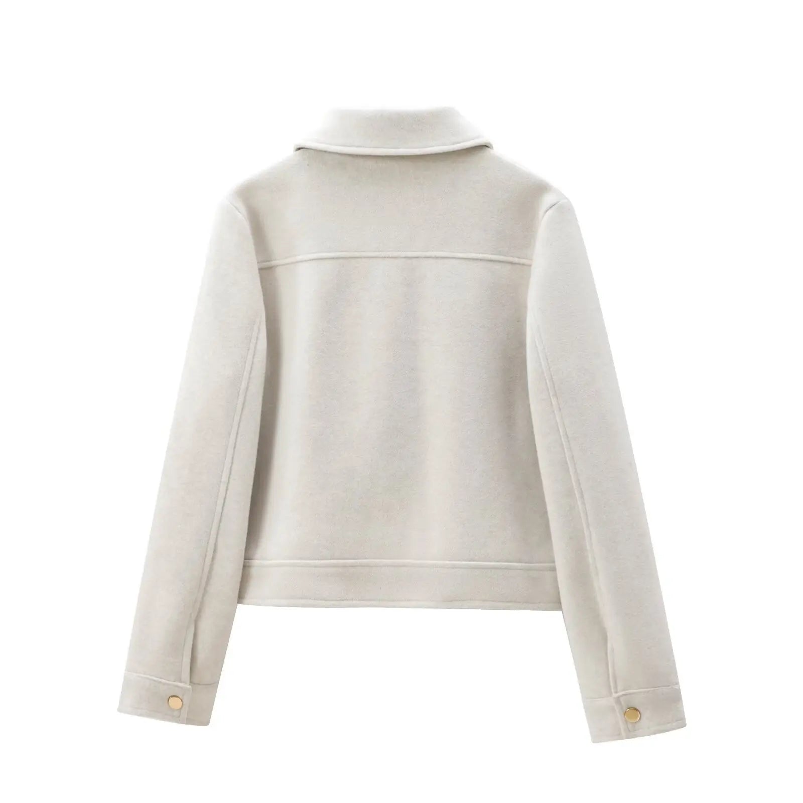 Veste Femme Zippée – Manches Longues, Poches, Automne/Hiver, Style Urbain Élégant