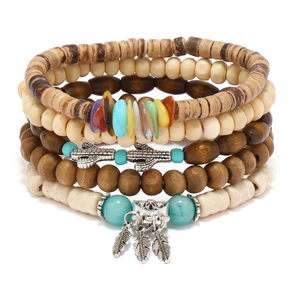 Bohemian Charm Bracelets Set