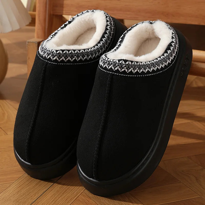Fluffy Platform Warm Winter Slippers for Women