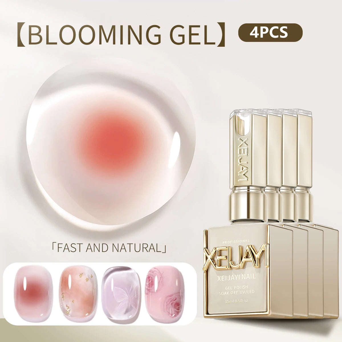 15ml Clear Top Coat – Long-Lasting, Rubber, High Gloss, LED/UV Gel Polish