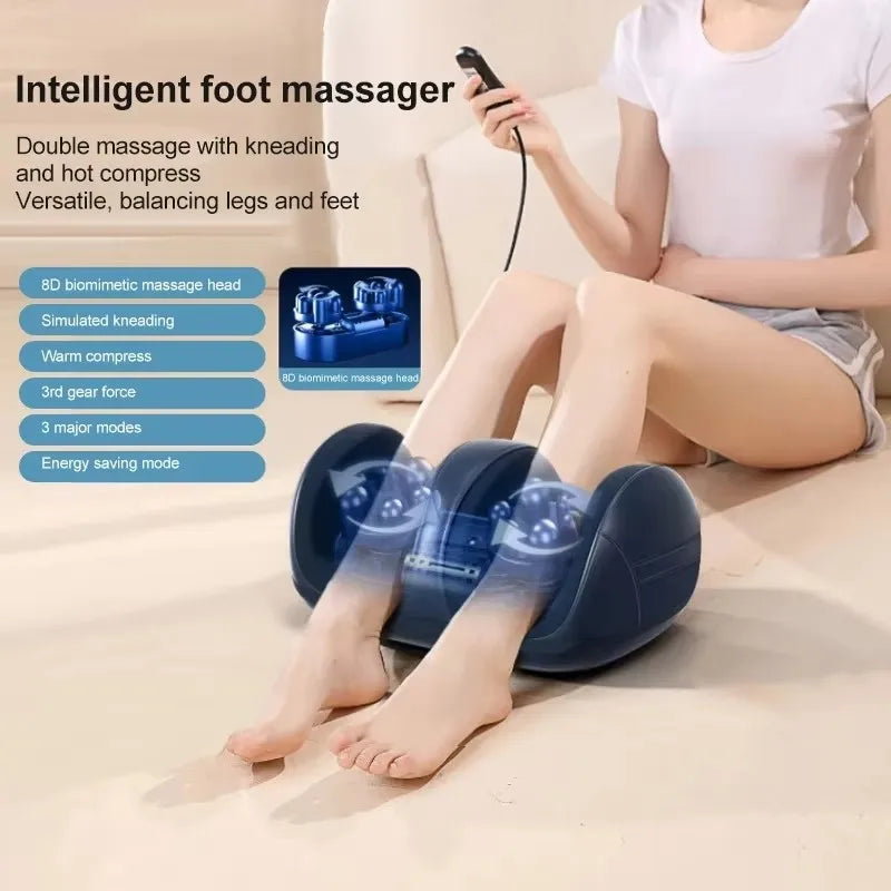 Electric Foot & Leg Massager – Deep Tissue Shiatsu, Heated, Calf Kneading, Stress Relief