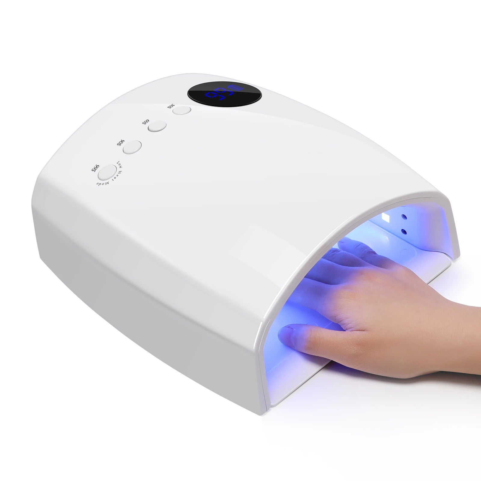 DianaBeauty UV LED Nail Lamp – Rechargeable, Cordless, 4 Timer Modes, 7500mAh Battery