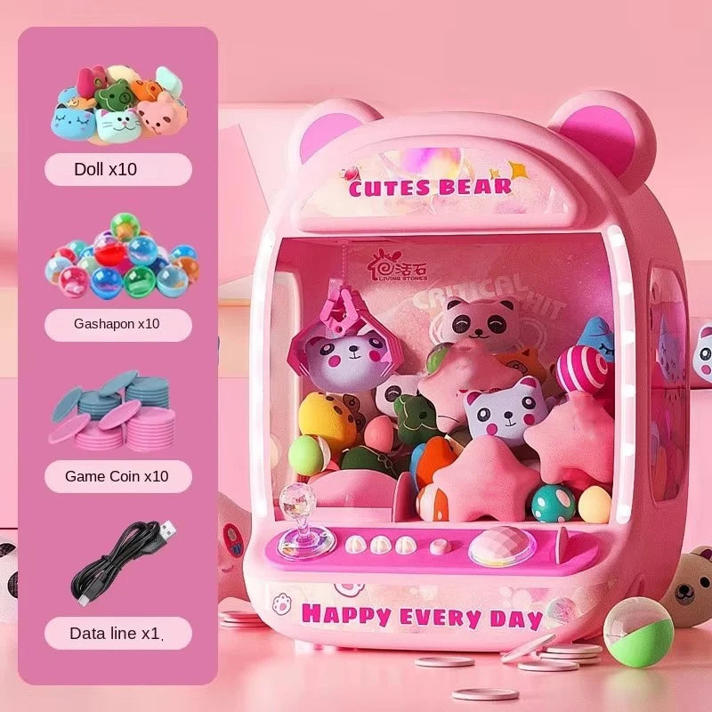 Mini Claw Machine – Coin Operated Toy with Music, Kids Xmas Gift