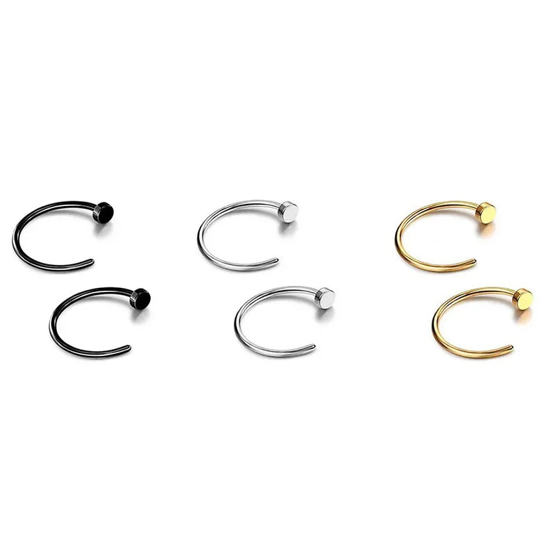 Anneau Urbain – Stainless Steel Nose & Lip Rings