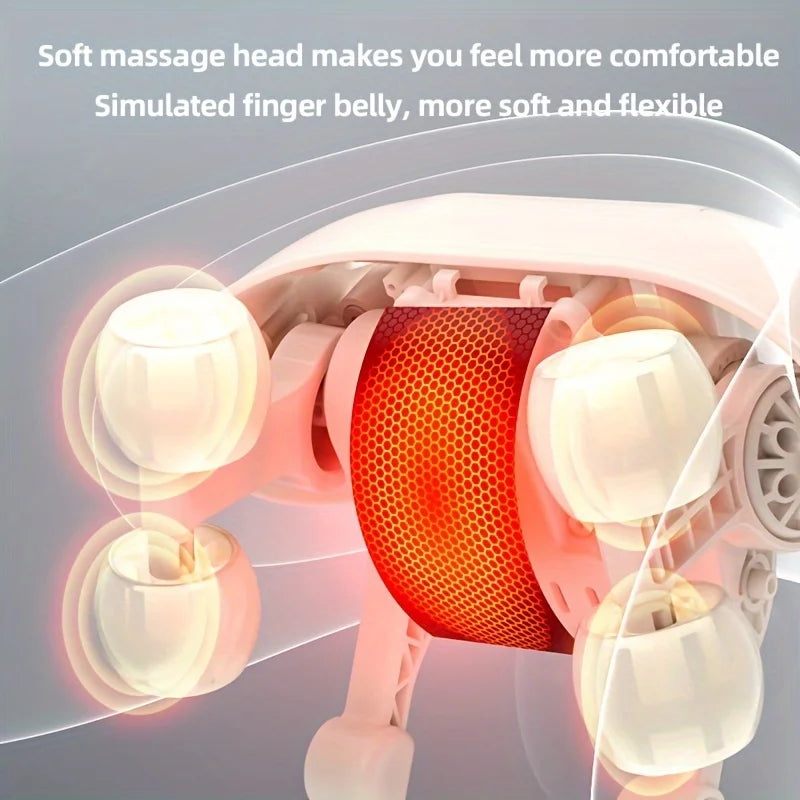 Wireless Electric Neck & Back Massager – Kneading, Shoulder & Trapezius Massage Pillow