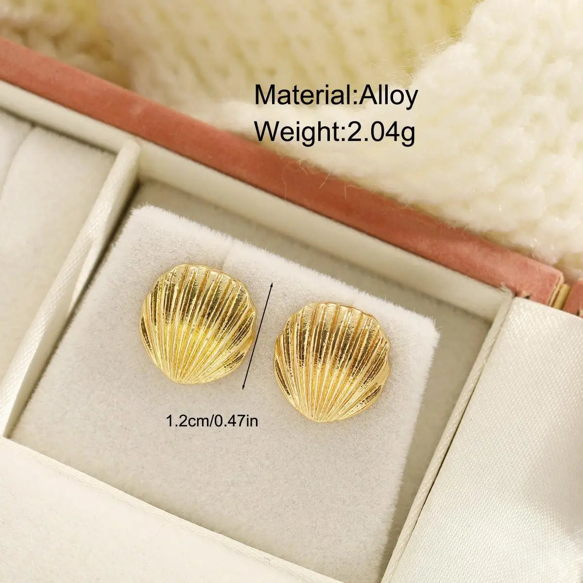 Coquillage Mini – Stainless Steel Stud Earrings