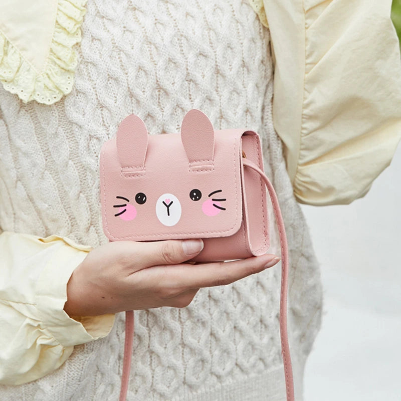 Kids Mini Handbag – PU Leather, Crossbody, Cute Coin Purse for Girls