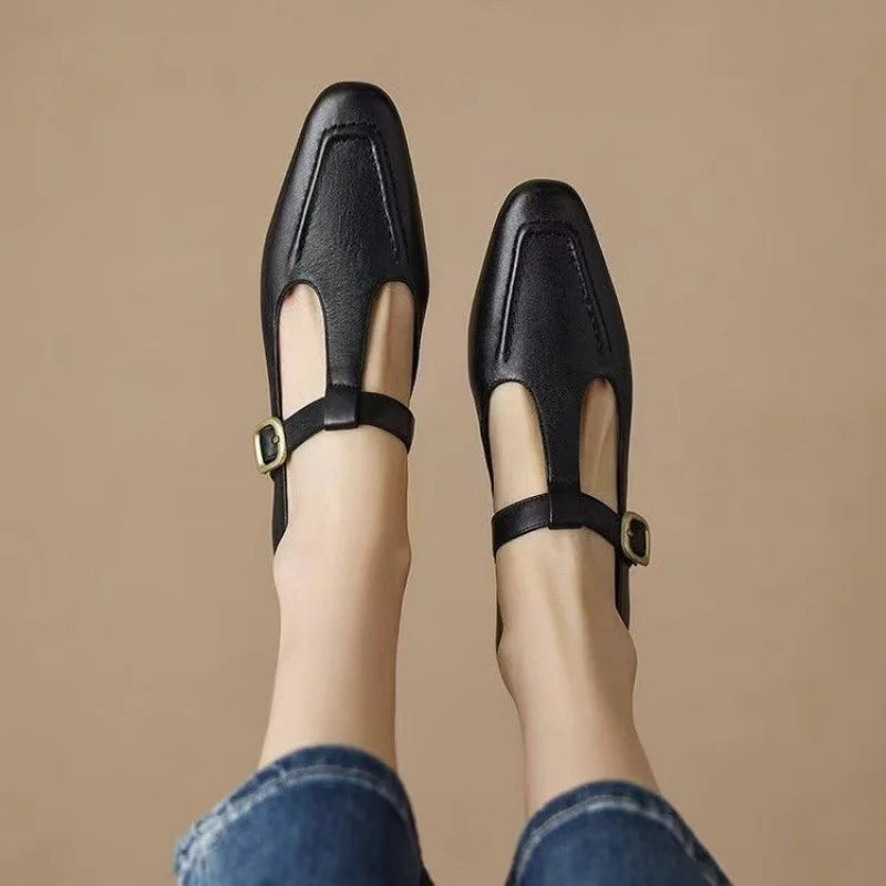 Women’s Hollow Square Toe Mary Janes