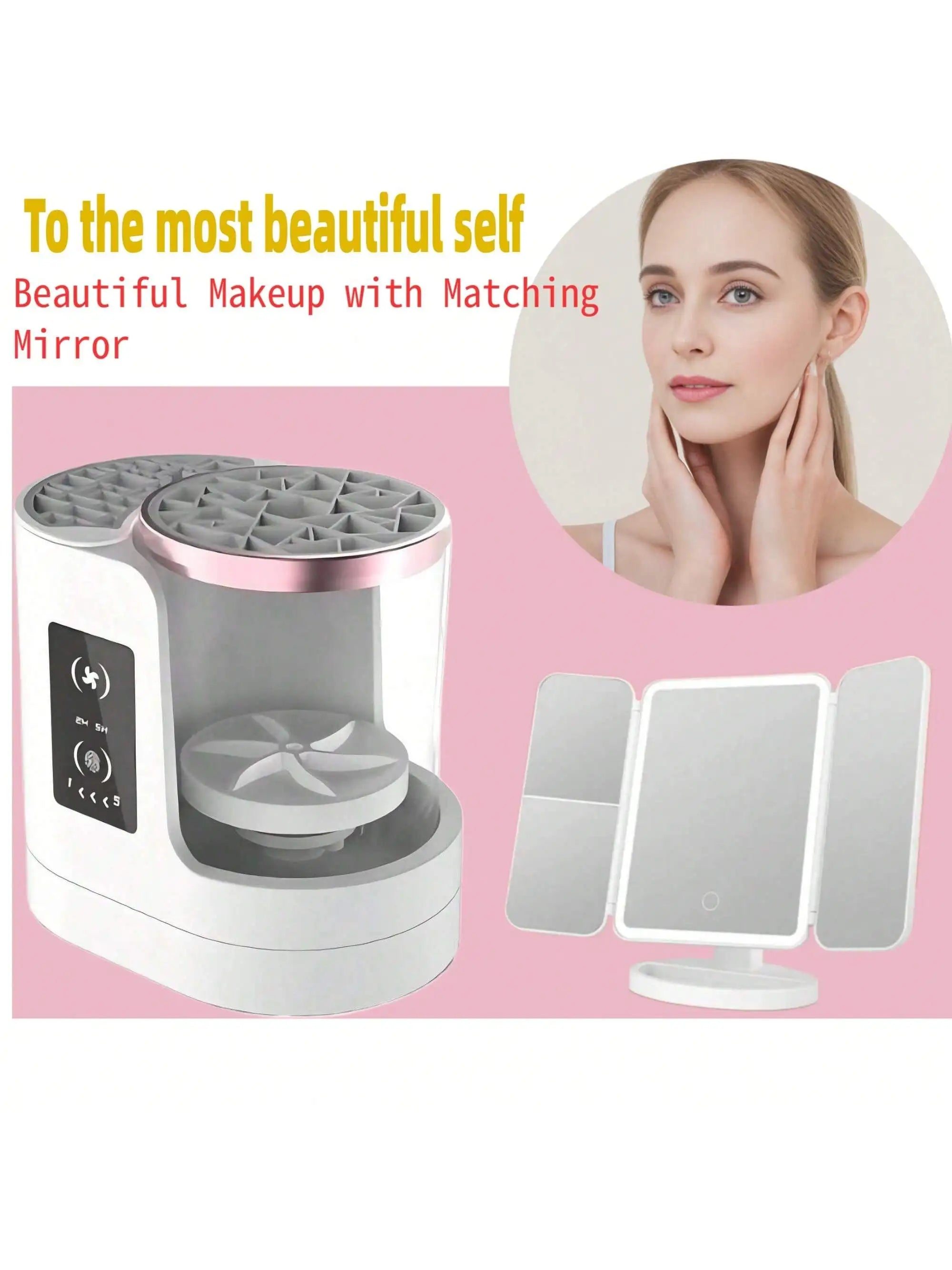 Valentine’s Gift – Electric Makeup Brush Cleaner for Foundation & Brushes