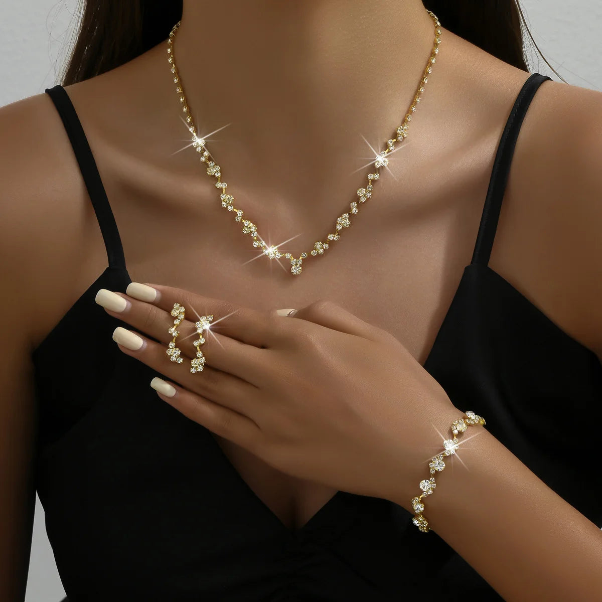Fleur Élégante – 4-Piece Jewelry Set