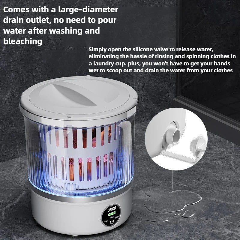 3L Mini Portable Washing Machine with Spin Drying