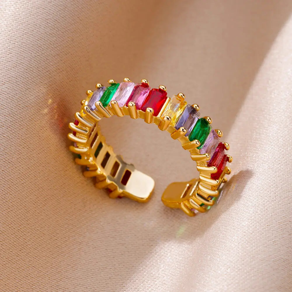 Gold Color Turkish Evil Eye Ring for Women