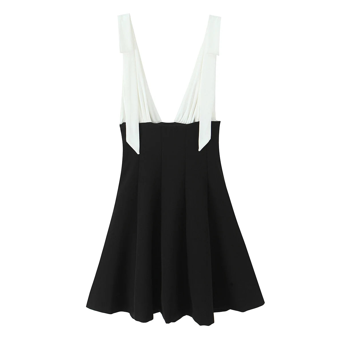 DUOPERI Women Summer Patchwork A-Line Mini Dress
