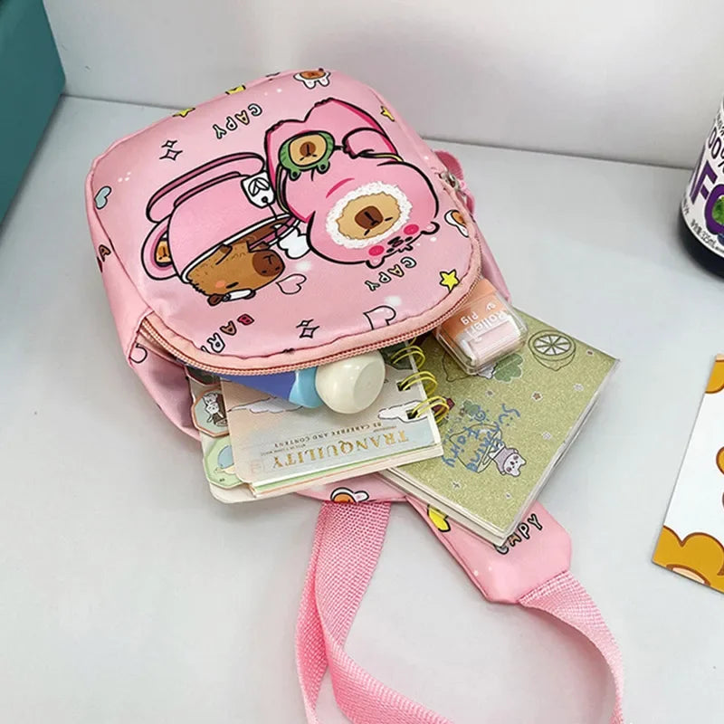 Capybara Plush Shoulder Bag – Mini Messenger/Coin Purse for Kids