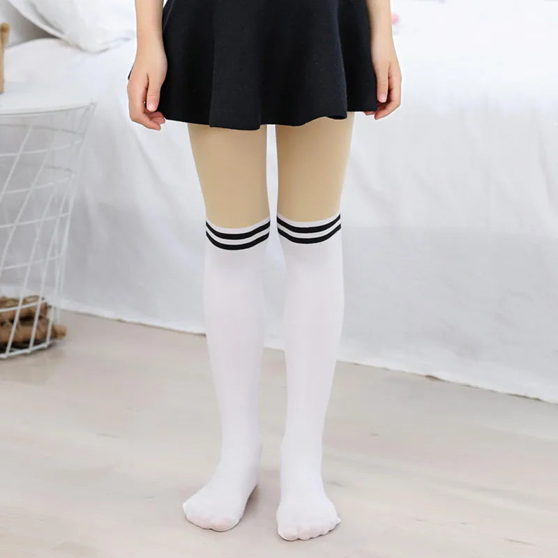 Kids Cartoon Tights – Warm, Spring/Autumn, Animal Print, Girls Stockings