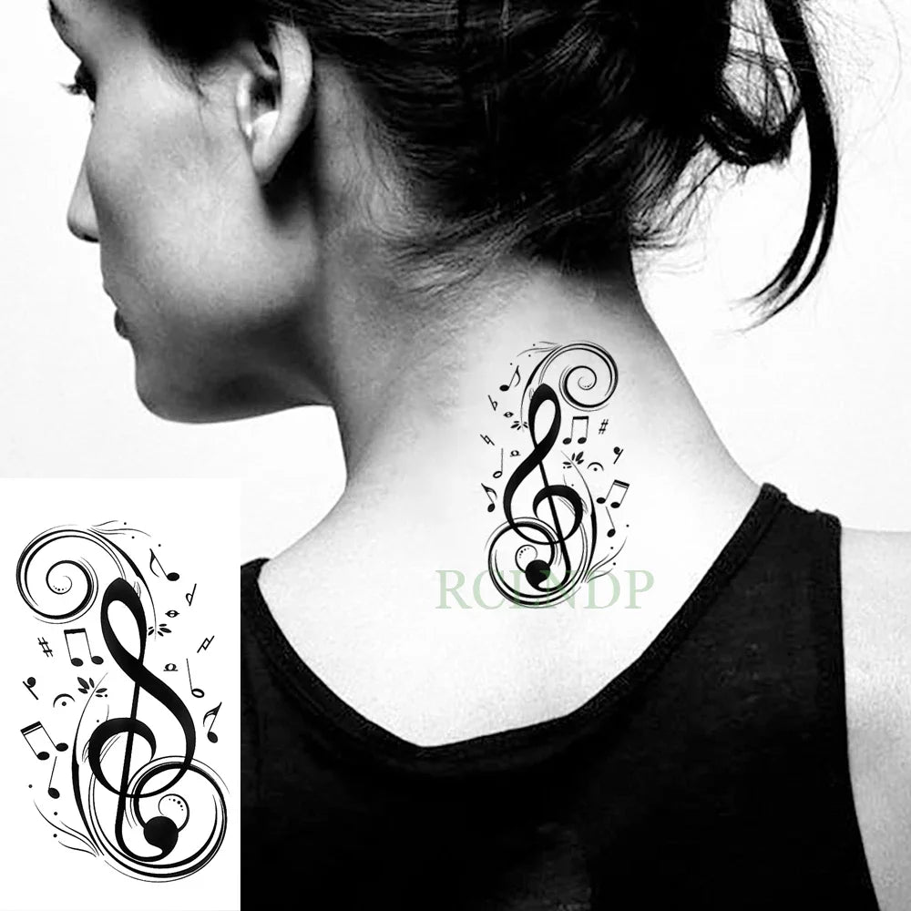 Waterproof Temporary Tattoo – Heartbeat Line, Small, Body Art for Women & Girls