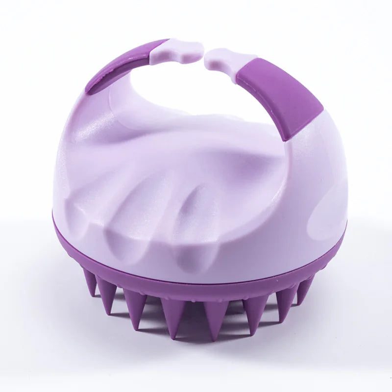 Scalp Scrubber Brush – Shampoo Massager, Handle, Exfoliator, Hair Washing Tool