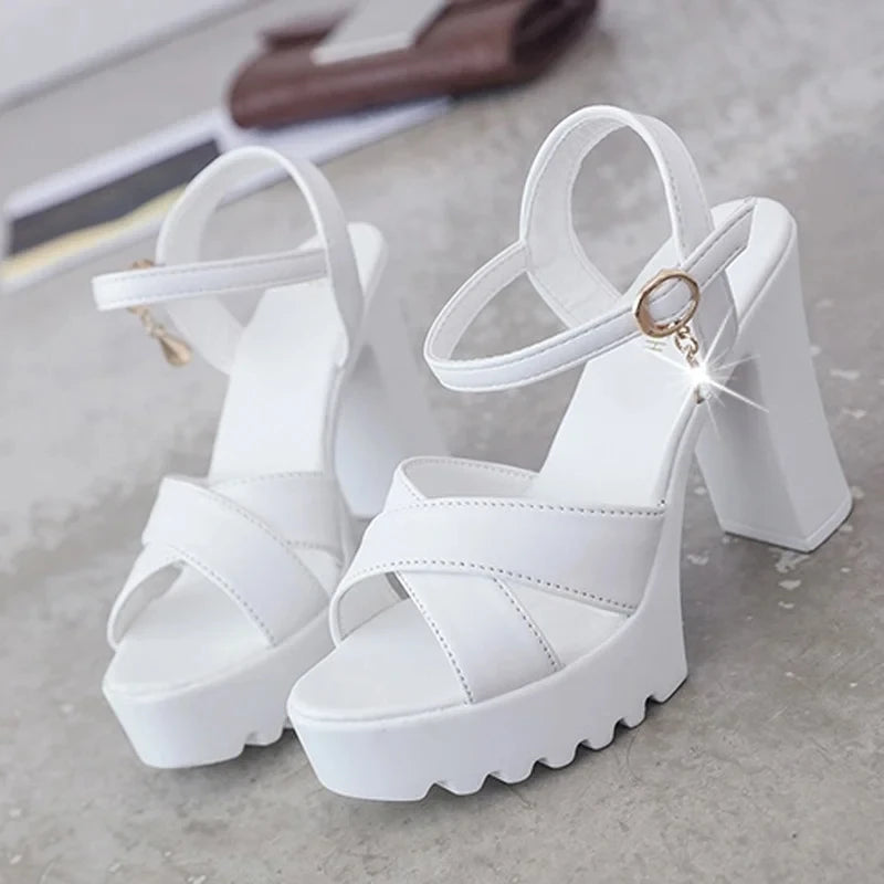 Women’s Fishmouth Platform Wedges – Open Toe High Heel Sandals